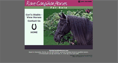 Desktop Screenshot of floridacanadianhorses.com