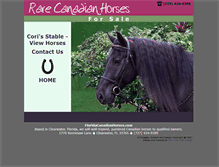 Tablet Screenshot of floridacanadianhorses.com